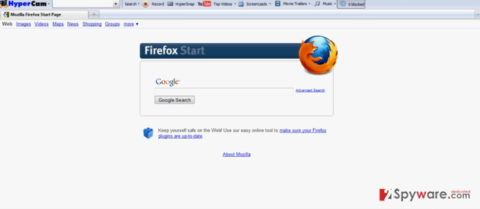 Hypercam Toolbar snapshot Hypercam Toolbar snapshot