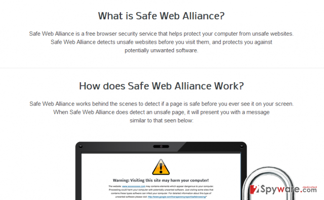 Safe Web Alliance snapshot Safe Web Alliance snapshot