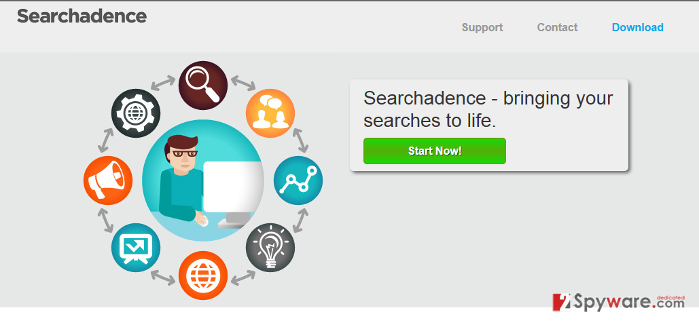 SearchAdence adware snapshot SearchAdence adware snapshot