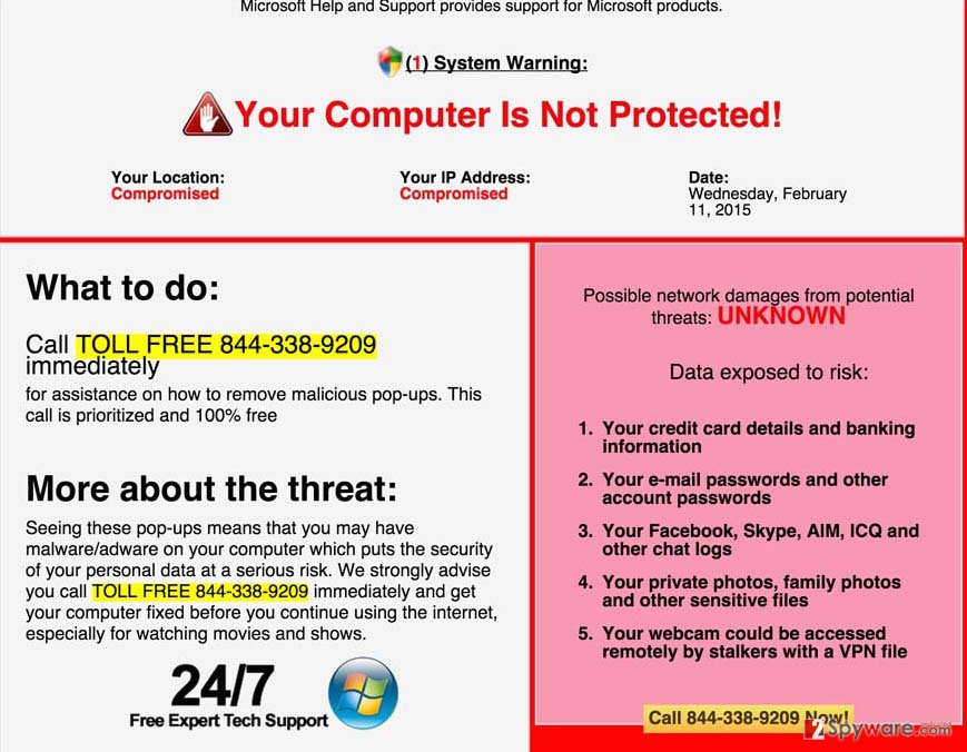 System Warning (fake)