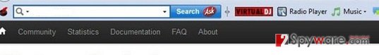 Virtual DJ Toolbar snapshot Virtual DJ Toolbar snapshot