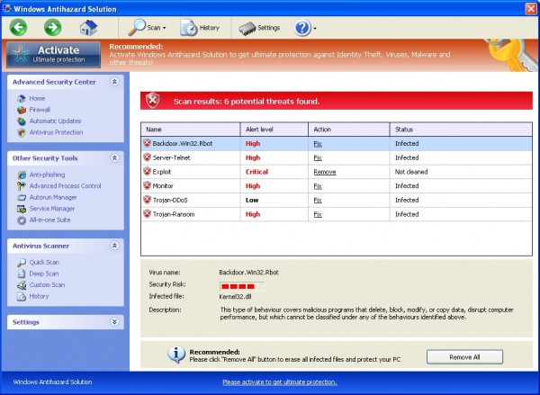 Windows Antihazard Solution Windows Antihazard Solution