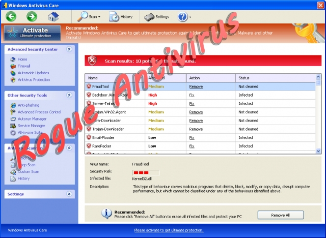 Windows Antivirus Care Windows Antivirus Care
