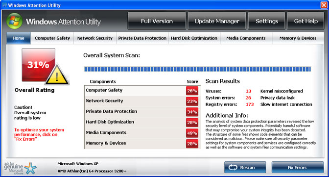 Windows Attention Utility Windows Attention Utility