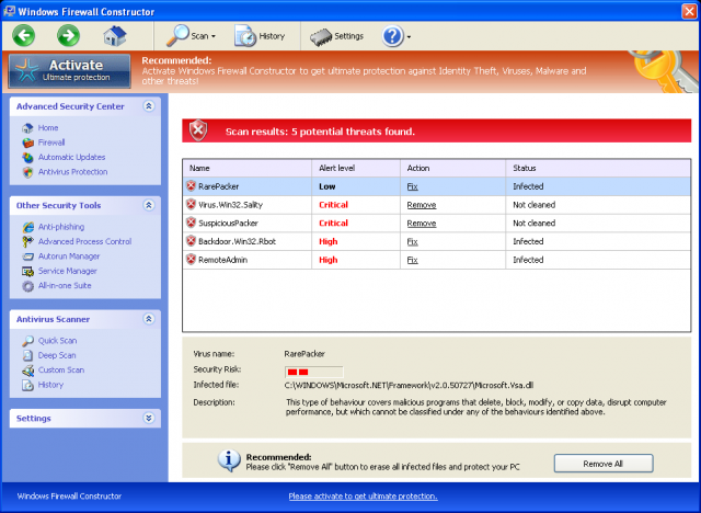 Windows Firewall Constructor Windows Firewall Constructor