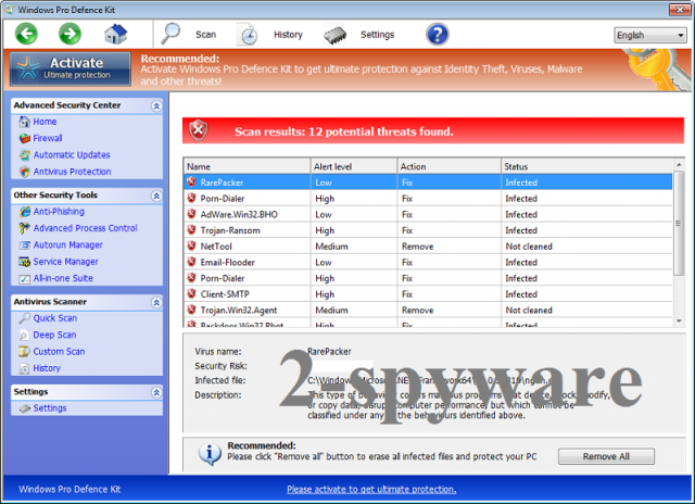 Windows Pro Defence Kit snapshot Windows Pro Defence Kit snapshot