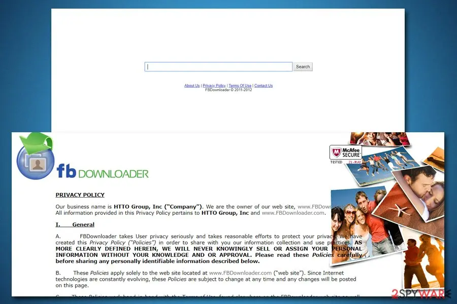 Search.fbdownloader.com: search fbdownloader com browser hijacker