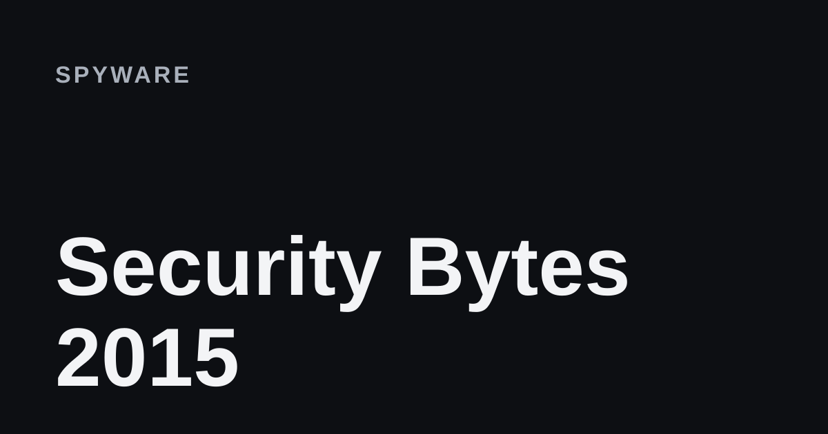 Security Bytes 2015 removal guide cover
