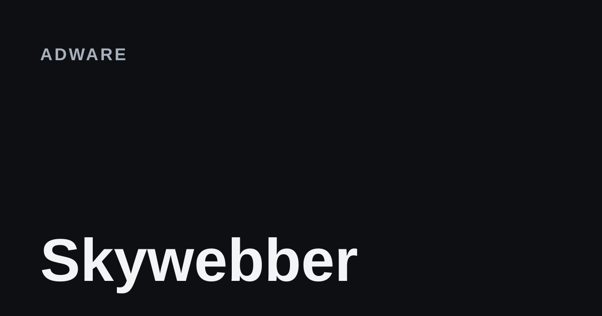 Skywebber removal guide cover