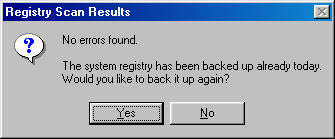Backing up and restoring the Windows registry