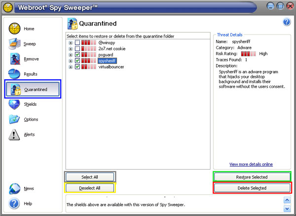 Spy Sweeper tutorial