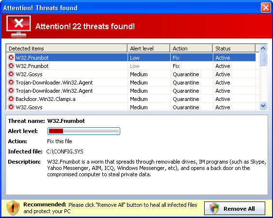 Antivir - fake alert Antivir - fake alert