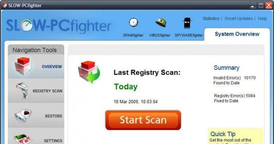 Slow-PCFighter is an imitation of a computer optimizer. It offers