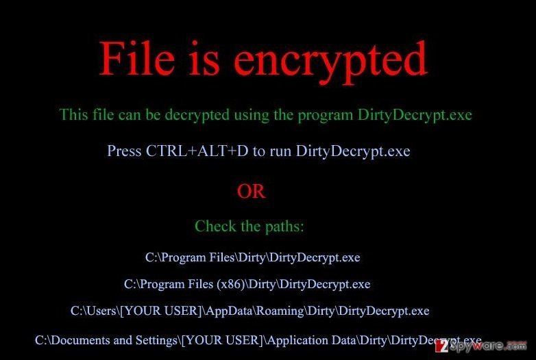 DirtyDecrypt virus