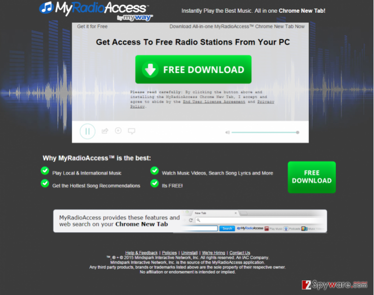 MyRadioAccess Toolbar