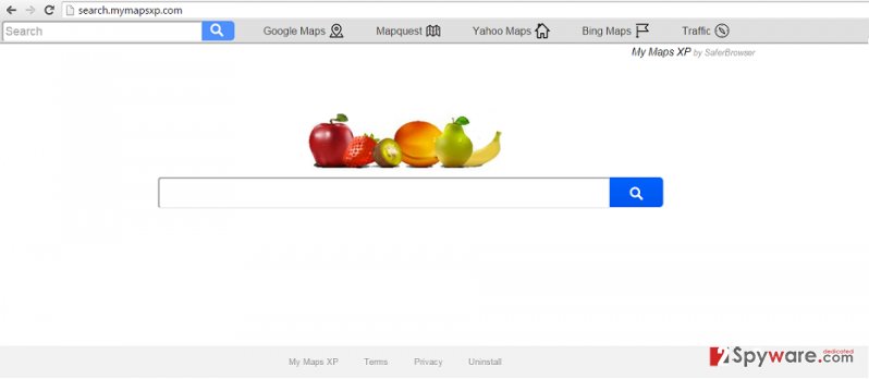 Search.mymapsxp.com redirect