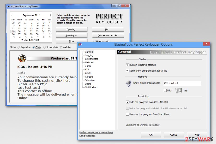 Perfect keylogger