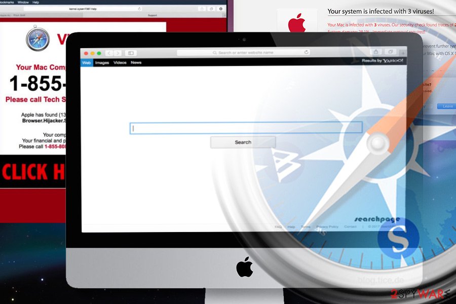 Safari browser infected with a browser hijacker