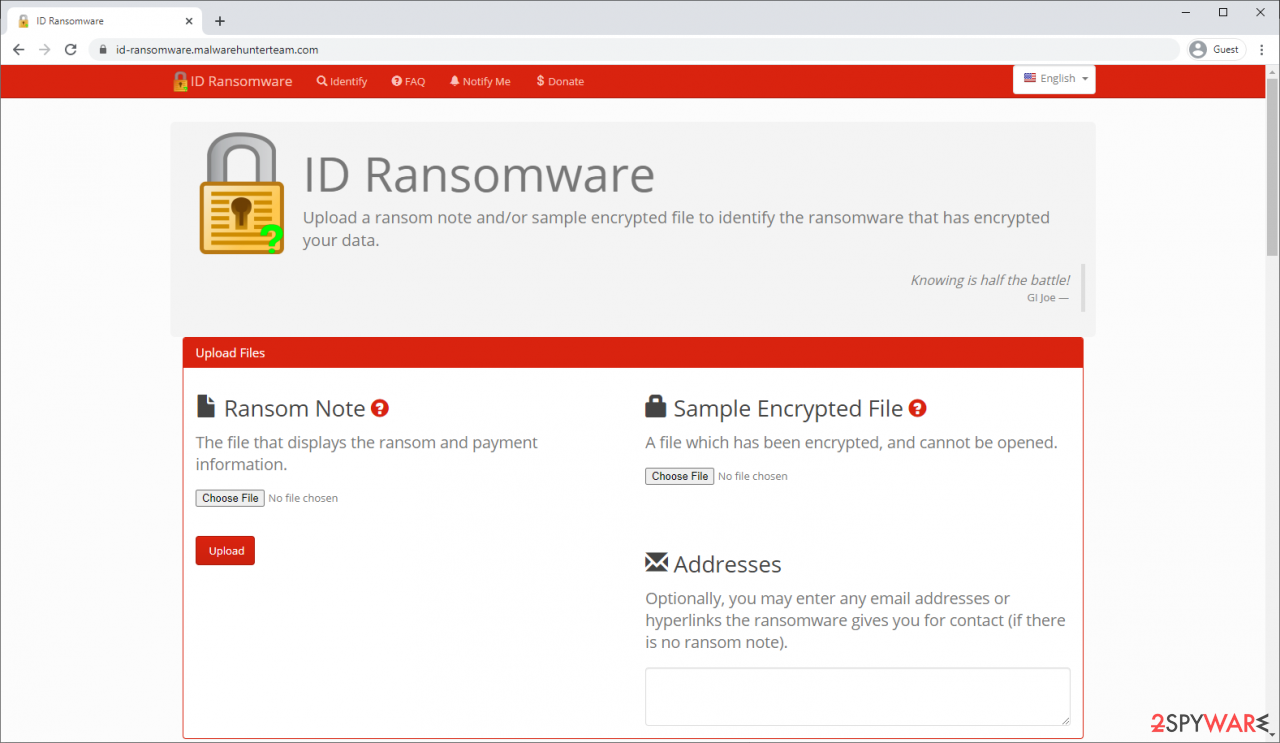 ID Ransomware