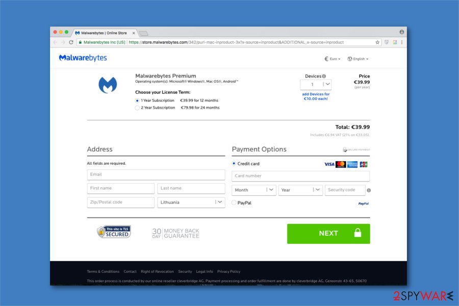 Malwarebytes license key