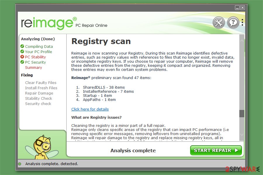 Reimage scan image