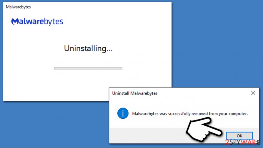 Finish Malwarebytes uninstall