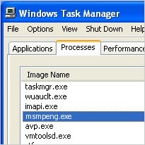 msmpeng exe file locked with writers