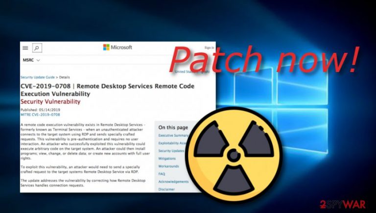 BlueKeep flaw might still be affecting older Windows versions' users 