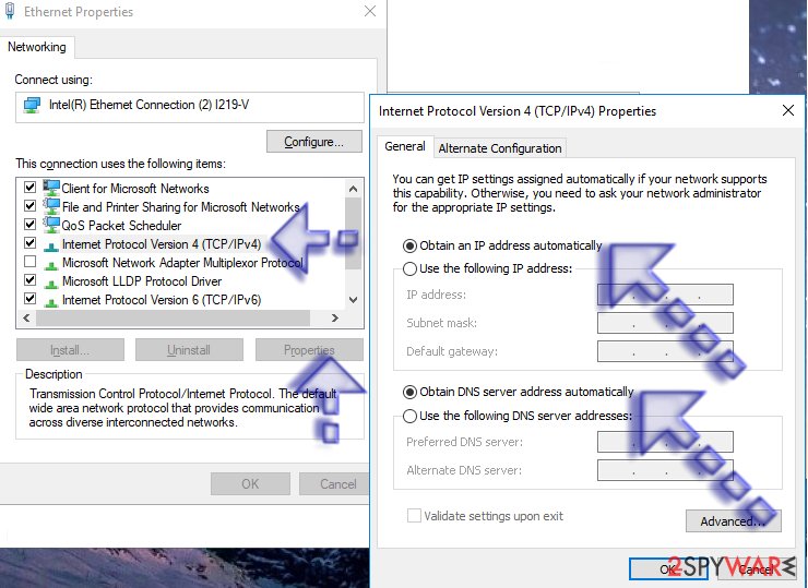 Configure Ethernet properties