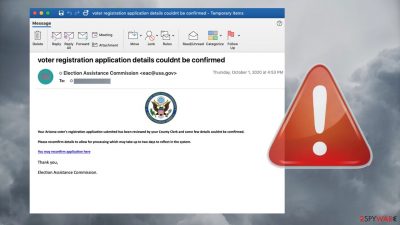 Cybercriminals are using fake voter registration forms