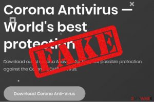 BlackNET malware spread via the fake Corona antivirus tool