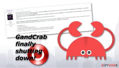 Crooks ending GandCrab ransomware operation after earning $2 billion