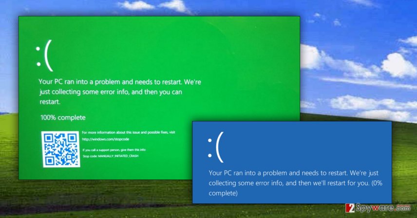 error de pantalla verde