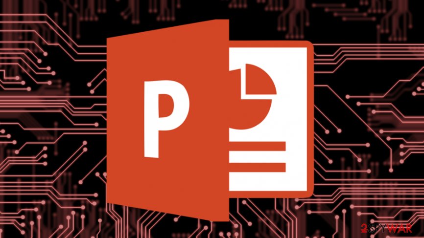 PowerShell commands used for downloading malware from PowerPoint