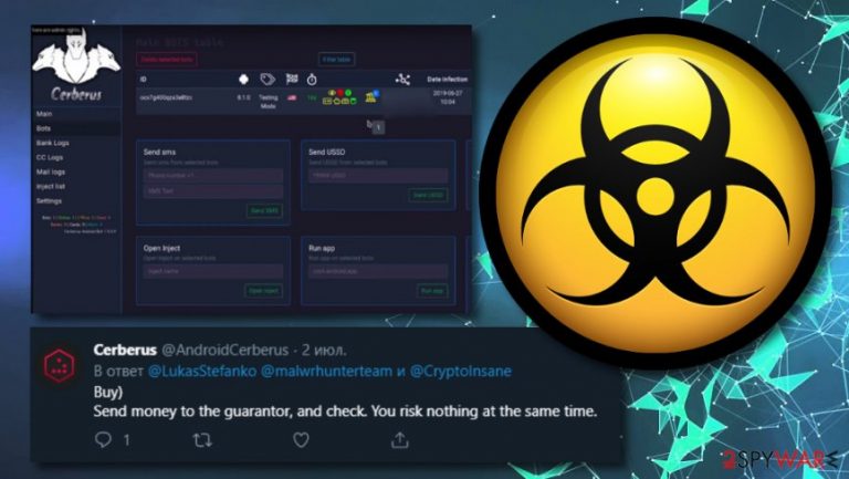 Malware rental services are offered by the new trojan named Cerberus