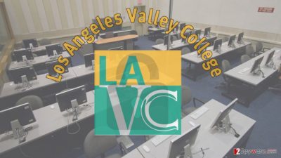 Image of ransomware attack on LA college