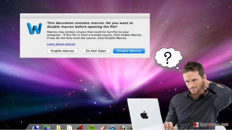 Mac OS virus deceives users by asking them to enable macros