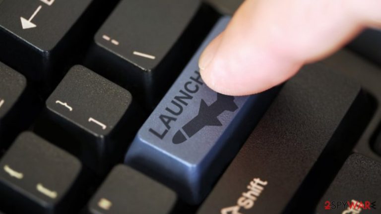 Image of the cyber attack on Ukraine