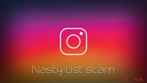 "The Nasty List" scam targets Instagram users' credentials