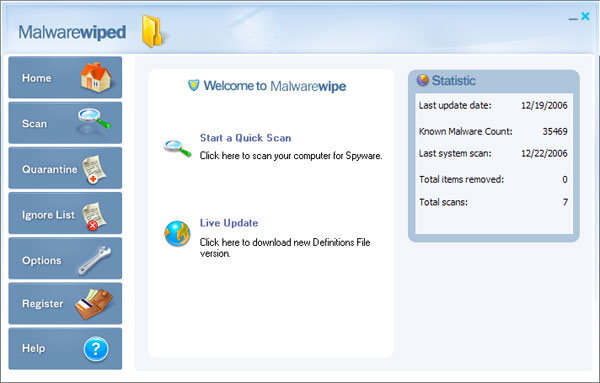 MalwareWiped snapshot MalwareWiped snapshot
