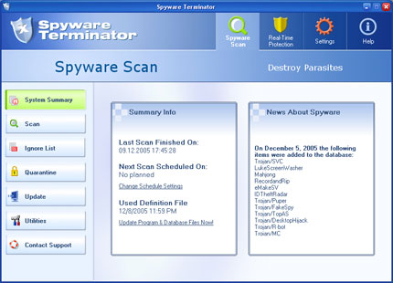 does spyware terminator work