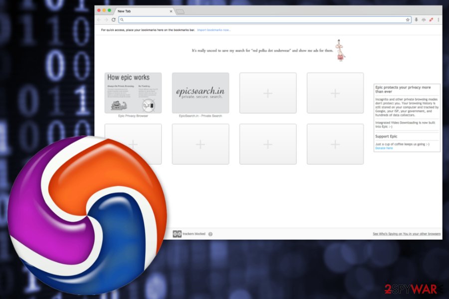 Image of Epic Privacy web browser