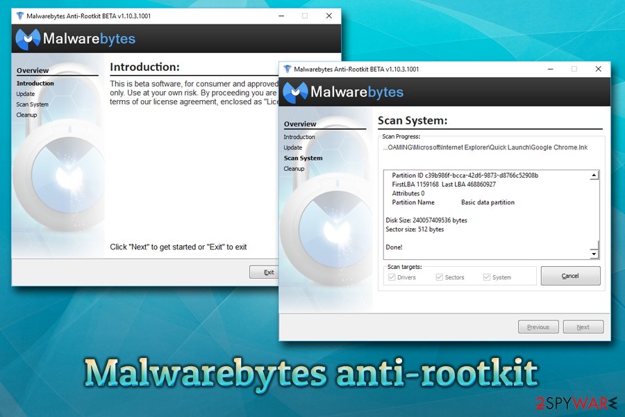 Malwarebytes anti-rootkit