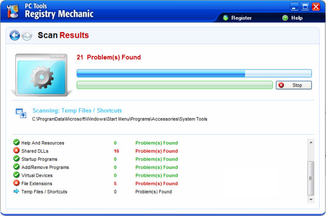 Registry Mechanic snapshot Registry Mechanic snapshot