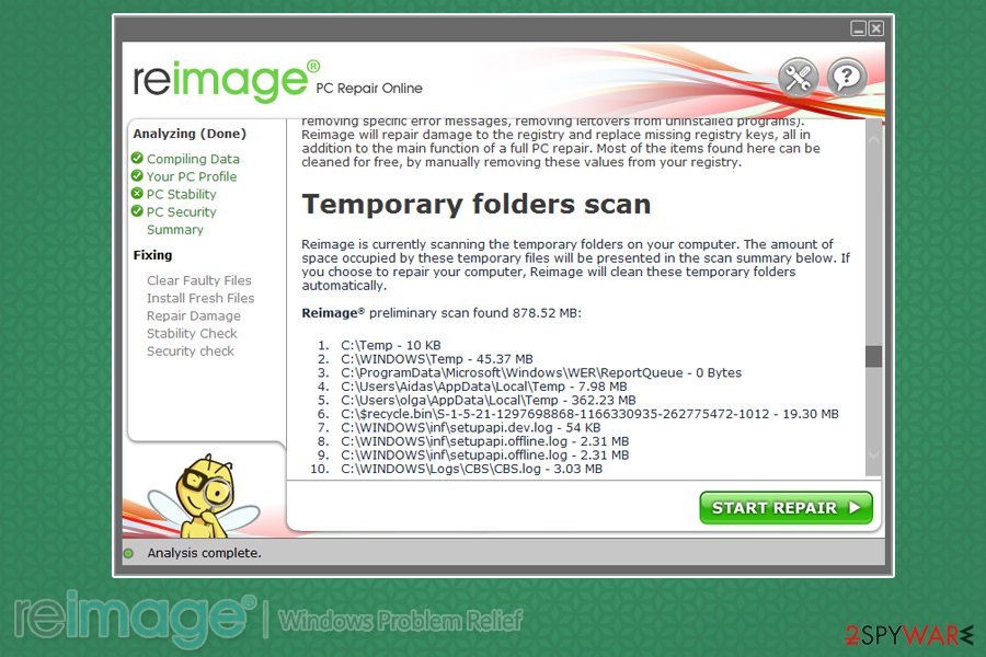 Reimage three stage scan