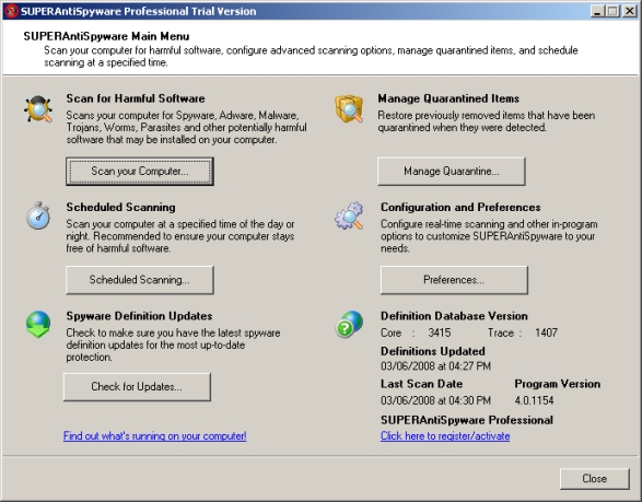 superantispyware database definitions updates superantispyware database definitions updates