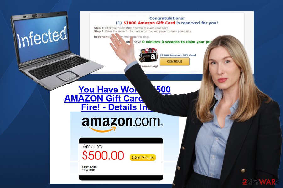 “$1000 Amazon Gift Card is reserved for you" scam