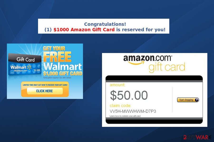 Remove 1000 Amazon Gift Card is reserved for you (Removal Guide