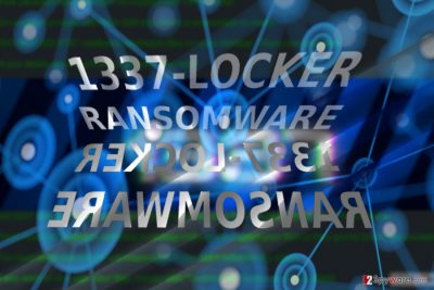 The screenshot of 1337Locker ransomware