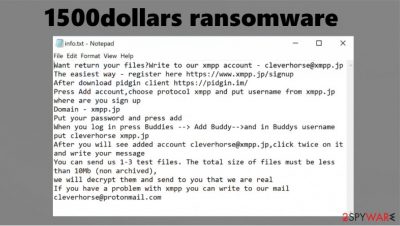 1500dollars ransomware